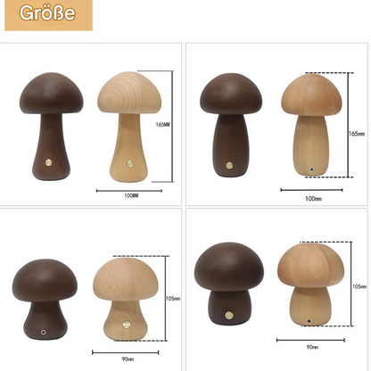 Mushroom LED Nachttischlampe – Dimmbar & Wiederaufladbar