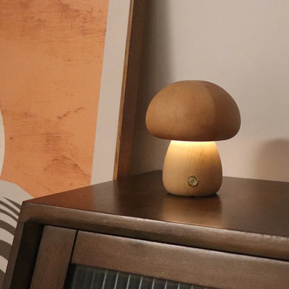 Mushroom LED Nachttischlampe – Dimmbar & Wiederaufladbar