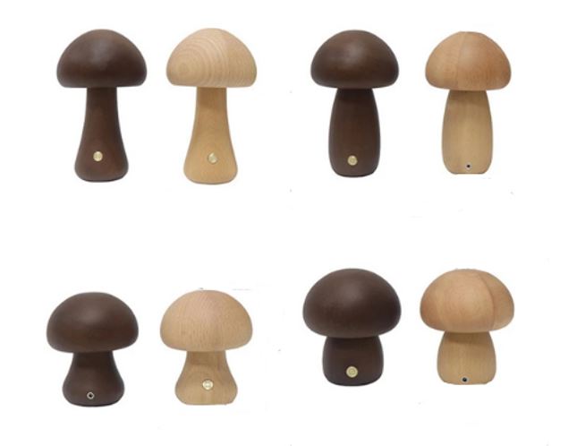 Mushroom LED Nachttischlampe – Dimmbar & Wiederaufladbar